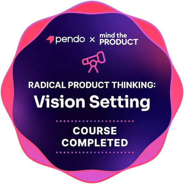 Radical Product Thinking: Vision Setting badge